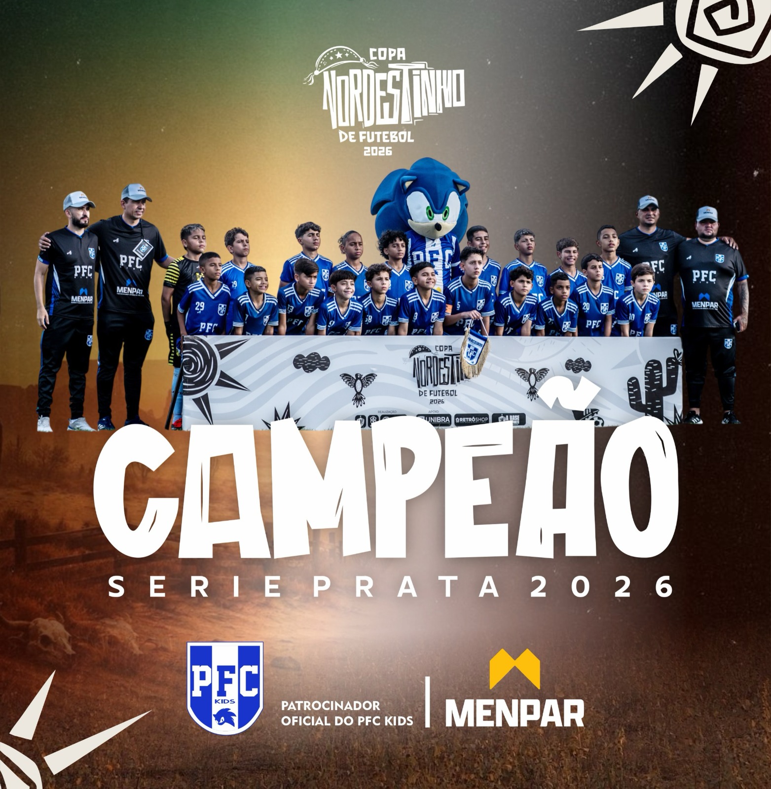 PFC Kids campeão da Copa Nordestinho de Futebol 2026 - Série Prata